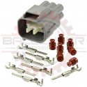 6 Way Denso Diesel Injection Pressure Sensor Connector Receptacle Kit - Toyota 90980-10987