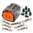 6 Way Plug Connector Kit for Japanese applications, Gray