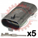 4 Way Connector Receptacle Kit for Coils & Sensor Applications