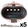 4 Way Connector Receptacle Kit for Coils & Sensor Applications