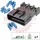 6 Way MAF Sensor Receptacle Connector Kit, black
