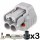 2 Way Sumitomo Plug Connector Kit for sensor & solenoid applications, gray & keyway 2