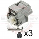 2 Way Connector Plug Kit for Toyota Transfer case, backup lights 90980-11250 (BUL & 4WD indicator)
