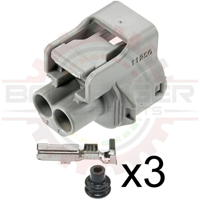 2 Way Connector Plug Kit for Toyota Transfer case, backup lights 9098011250 (BUL & 4WD indicator)