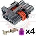 3 Way GM Delphi / Packard - Metripack 280 Female Connector Kit