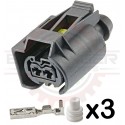 2 Way Bosch Temp Sensor for Ecodiesel & Mercedes Diesel Fuel Injector Connector Kit for Sprinter and other Applications
