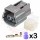 Sumitomo 2 Way Plug Kit for Nissan ECT, CLT, Oil level, & Temperature Sensors (Nissan # E02FGY-RS)