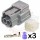Sumitomo 2 Way Plug Kit for Nissan ECT, CLT, Oil level, & Temperature Sensors (Nissan # E02FGY-RS)