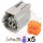 4 Way Nissan & Subaru Oxygen Sensor Connector Plug Kit (Nissan # RS04FG-GY)