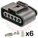 5 Way Bosch MAF Connector Plug Kit for VW, Audi, & European Applications (VW # 4D0 973 725)