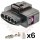 5 Way Bosch MAF Connector Plug Kit for VW, Audi, & European Applications (VW # 4D0 973 725)