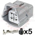 4 Way TS Connector Plug Kit, Gray 90980-10942 for A/C connections