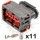 9 Way Connector Plug Kit for Jaguar XK8 Headlight, Black