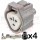 3 Way  ECT, CLT, & Temperature Sensor Connector Plug Kit, Toyota # 90980-11016