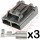 2 Way Walbro Connector Plug Kit (18-14AWG)for 255lph pumps & universal pumps