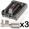 2 Way Walbro Connector Plug Kit (12-10AWG)for 255lph pumps & universal pumps