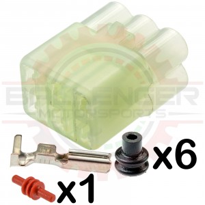 6-way Plug Connector Kit HM Sealed Series (HKS UEGO)