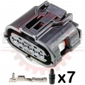 6 Way Toyota 90980-12303 Plug Connector Kit for DBW Accelerator Pedal Sensor