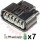 6-way HX040 Connector Kit for Honda Accelerator position sensor