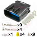 12 Way Hybrid Connector Receptacle Kit for Ignition Coil Banks