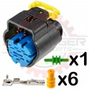 Bosch 5 Way Trapezoidal Connector Plug for Bosch Pressure Sensor Combined PST-F 1 Connector Kit