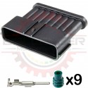 8 Way Receptacle Kit for Japanese applications, Gray
