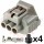 3 Way Toyota Turn Signal Light Connector Plug Kit for Tundra TS090 - 90980-11020