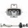 3 Way Toyota Turn Signal Connector Receptacle Kit for Tundra TS090 (mates with 90980-11020)