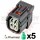 4 Way Sumitomo HV 040 Black Plug Connector Kit