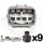 8 Way Japanese Connector Receptacle Kit for Headlight Applications Toyota # 90980-10896