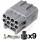 8 Way Japanese Connector Receptacle Kit for Headlight Applications Toyota # 90980-10896