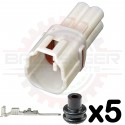 4 Way Subaru Oxygen Sensor Receptacle Connector Kit