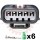 5 Way HX040 Honda MAF Receptacle Mate Connector Kit