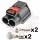 4 Way Hybrid 375+060 Yazaki Connector Kit for SPAL PWM Cooling fans, all positions open