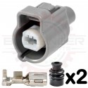 1 Way Sumitomo 4.8mm Connector Plug Kit for Mazda Starter Solenoid connectors