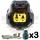2 way SSC Sensor Connector Kit, Key C, Black