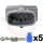 4 way Bosch Receptacle Kit Mates to BDK 4 way, light grey coding