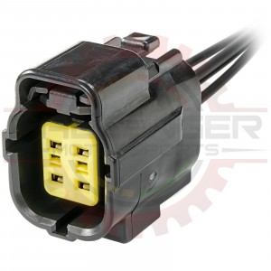 4 - Way Econoseal J Series Plug Pigtail, Black