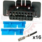 OBDII Plug (car-side) Connector Pigtail, slide / snap mount