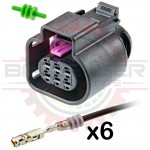 Bosch 6 way LSU 4.9 Connector Pigtail