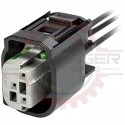 AMP 3 way Micro-Power & Power Quadlok Plug Housing Pigtail