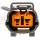 2 Way Plug Connector Pigtail for Japanese applications, Gray