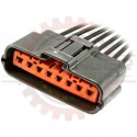 8 Way Plug Pigtail for Japanese applications, Gray