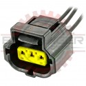 3 Way Sensor Plug Connector Pigtail, black