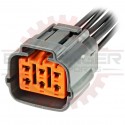 6 Way Plug Connector Pigtail for Japanese applications, Gray