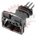 3 Way JPT Sensor Plug Connector Pigtail, black