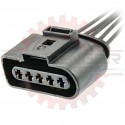 5 Way Bosch MAF Connector Plug Pigtail for VW, Audi, & European Applications (VW # 4D0 973 725)