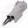 2 Way Receptacle Connector Pigtail TS Sealed Series for sensor application, gray keyless