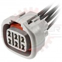 6 Way Toyota Connector Plug Pigtail for IAC, ISCV, and EGR Valves