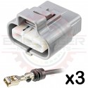 3 Way Sumitomo 4.8mm TS187 Series Connector Plug Pigtail